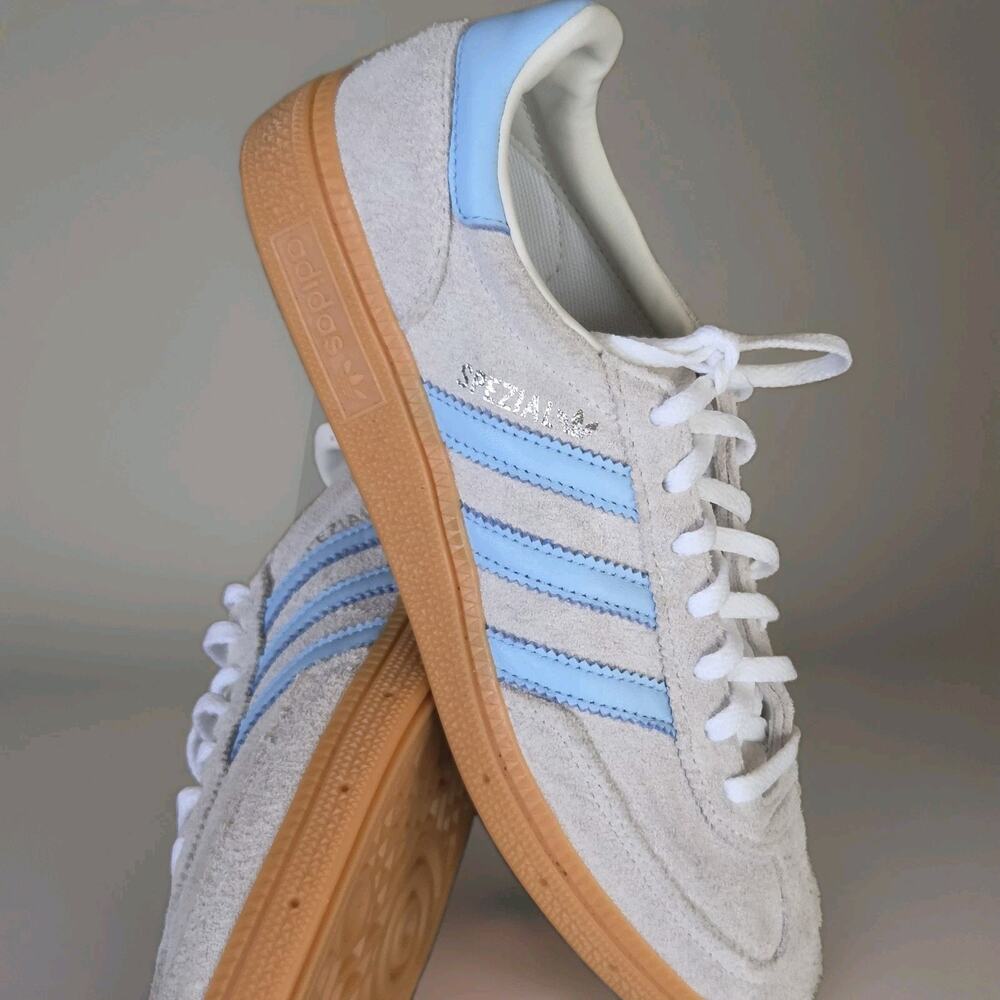 Adidas Handball Spezial Womens US 7.5 Gray Athletic Walking Shoes Sneakers
